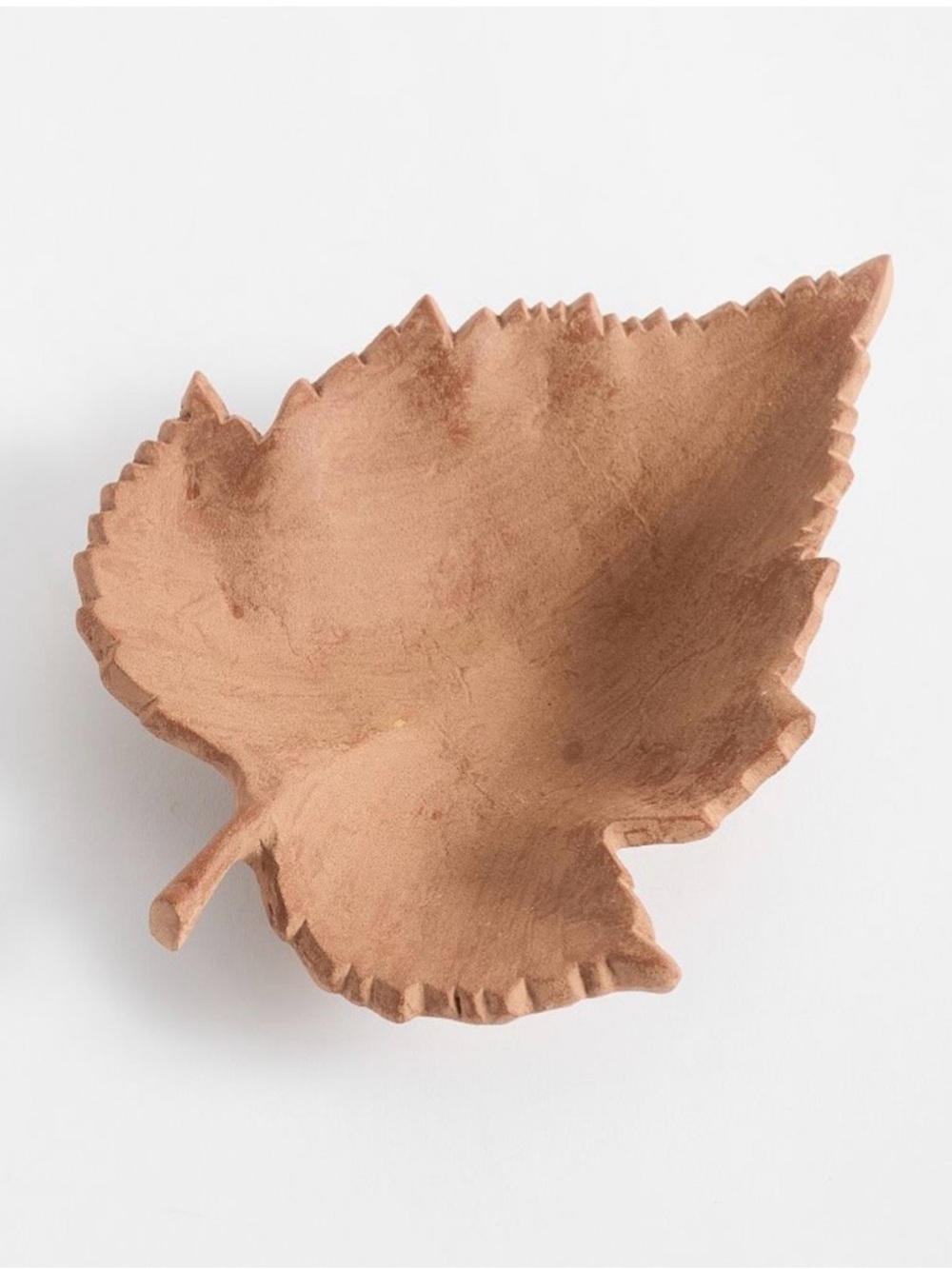 Pottery Barn Terracotta Fall Leaf Bowl Leaves Harvest LARGE 2025 NEW IN BOX - Picture 2 of 7